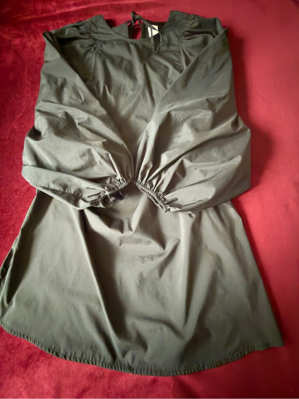 Women’s Black Long Sleeve A-Line Dress Sz M